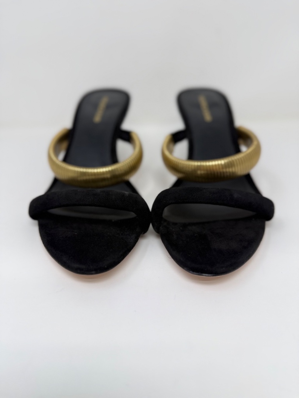 New Veronica Beard Tobin Sandals Black Suede Sz 9 - Picture 9 of 13